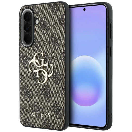Coque pour Samsung Galaxy A57 5G, Guess, 4G Big Logo, Marron