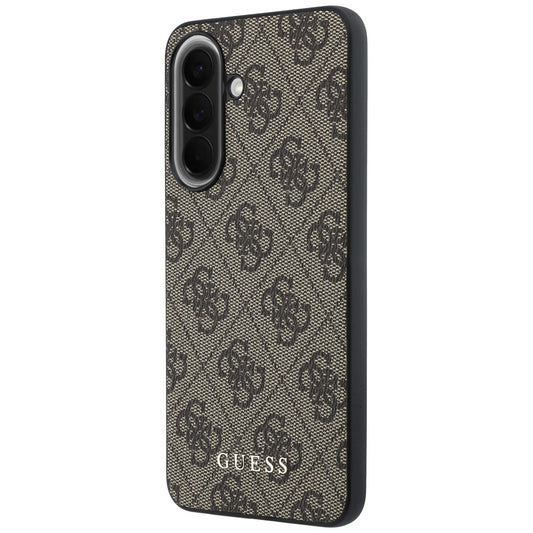 Coque pour Samsung Galaxy A57 5G, Guess, 4G Classic Logo Charm, Marron