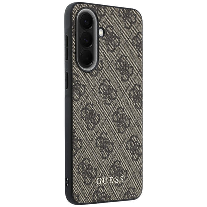 Coque pour Samsung Galaxy A57 5G, Guess, 4G Classic Logo Charm, Marron