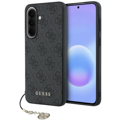 Coque pour Samsung Galaxy A57 5G, Guess, 4G Classic Logo Charm, Noire