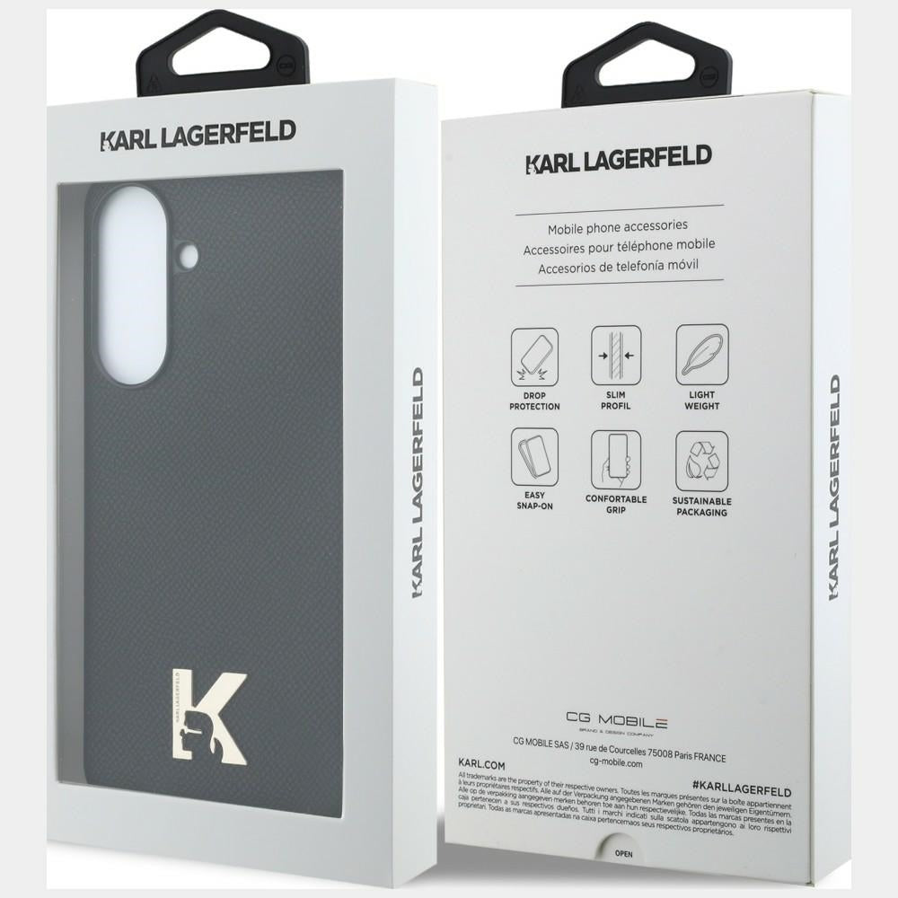 Case for Samsung Galaxy A57 5G, Karl Lagerfeld, Karl Head Logo, Black
