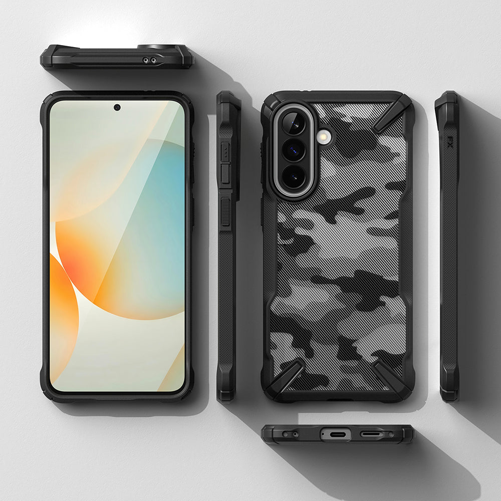 Case for Samsung Galaxy A57 5G, Ringke, Fusion X, Camouflage