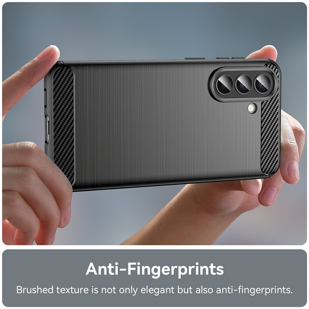 Étui pour Samsung Galaxy A57 5G, Techsuit, Carbone, Noir