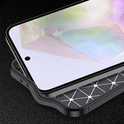 Étui pour Samsung Galaxy A57 5G, Techsuit, CarbonFiber, Noir