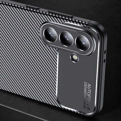 Étui pour Samsung Galaxy A57 5G, Techsuit, CarbonFiber, Noir
