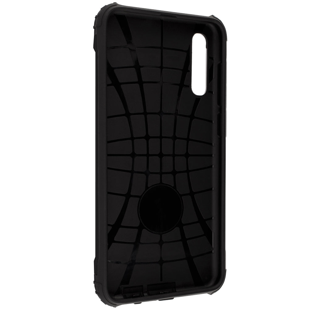 Coque pour Samsung Galaxy A70s A707 / A70 A705, Techsuit, Hybrid Armor, Noire