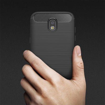 Coque pour Samsung Galaxy J5 (2017) J530, Techsuit, Carbone, Noire