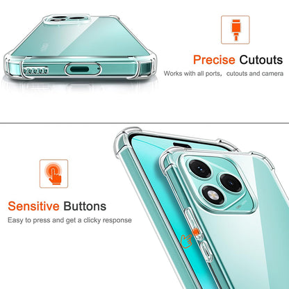 Coque pour Samsung Galaxy M56 M566, Techsuit, Antichoc Claire, Transparente