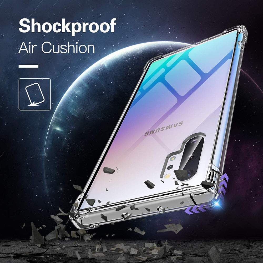 Coque pour Samsung Galaxy Note 10+ 5G N976 / Note 10+ N975, Techsuit, Antichoc Claire, Transparente