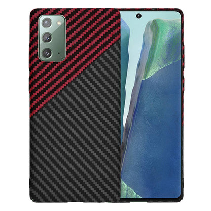 Coque pour Samsung Galaxy Note 20 5G N981 / Note 20 N980, Techsuit, Carbonite FiberShell, Noir Rouge