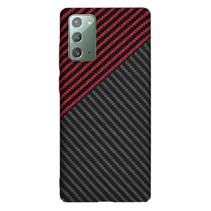 Coque pour Samsung Galaxy Note 20 5G N981 / Note 20 N980, Techsuit, Carbonite FiberShell, Noir Rouge