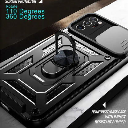 Coque pour Samsung Galaxy Note 20 Ultra 5G N986 / Note 20 Ultra N985, Techsuit, CamShield, Noire