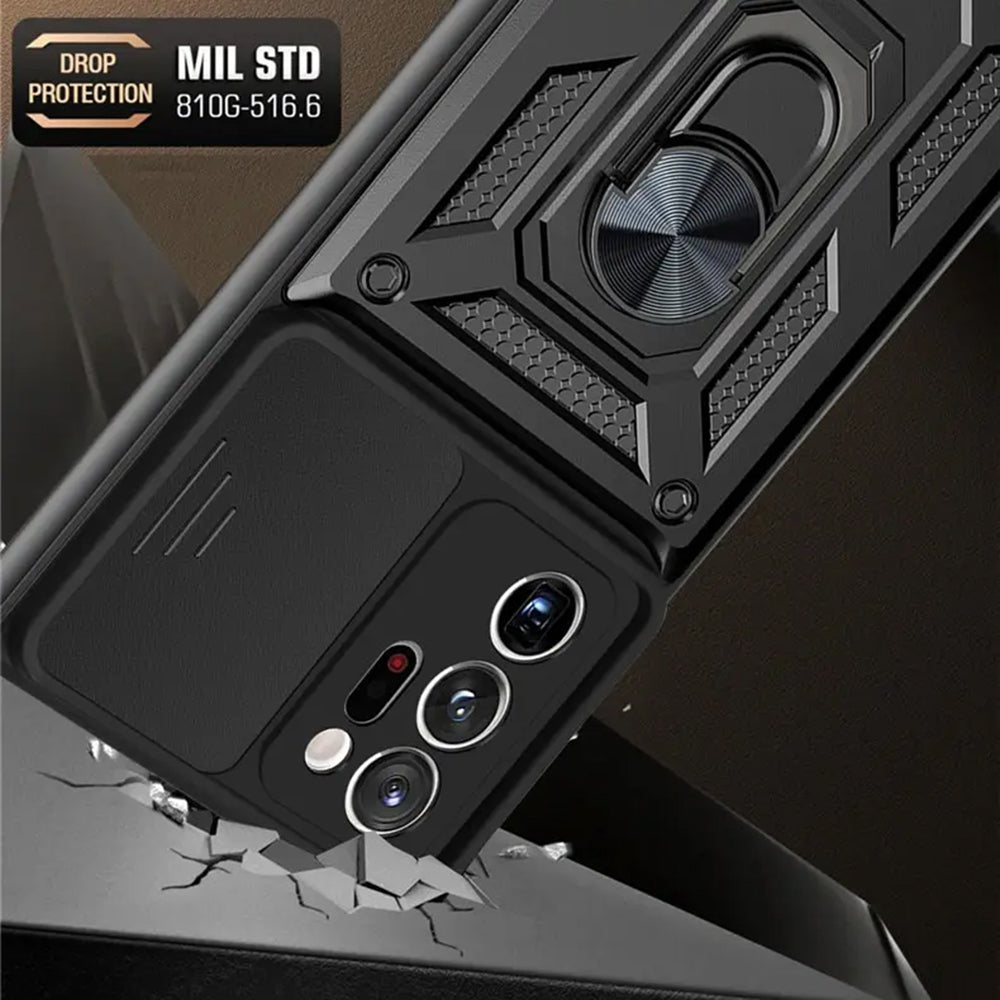 Coque pour Samsung Galaxy Note 20 Ultra 5G N986 / Note 20 Ultra N985, Techsuit, CamShield, Noire