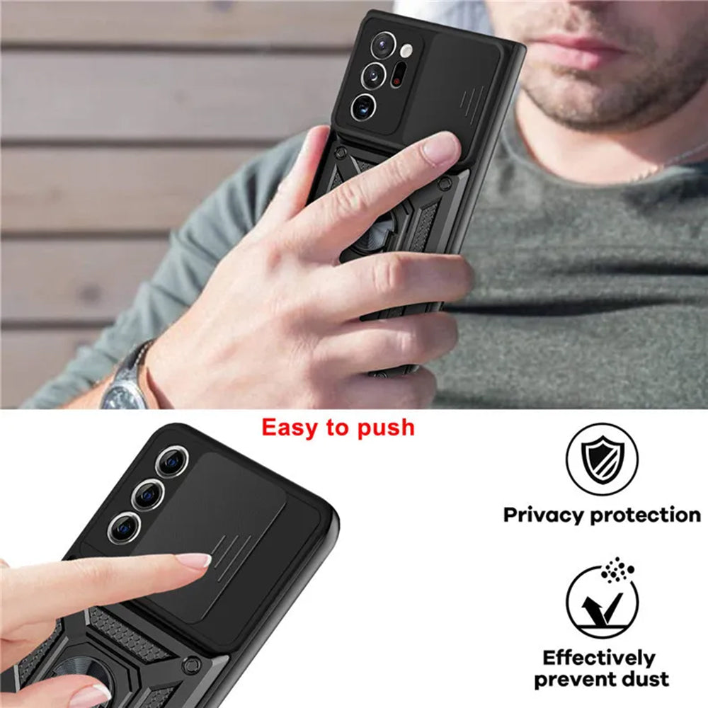 Coque pour Samsung Galaxy Note 20 Ultra 5G N986 / Note 20 Ultra N985, Techsuit, CamShield, Noire