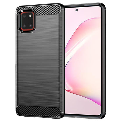 Coque pour Samsung Galaxy Note10 Lite N770, Techsuit, Carbone, Noire