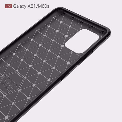Coque pour Samsung Galaxy Note10 Lite N770, Techsuit, Carbone, Noire