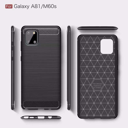 Coque pour Samsung Galaxy Note10 Lite N770, Techsuit, Carbone, Noire