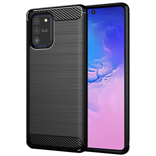 Coque pour Samsung Galaxy S10 Lite G770, Techsuit, Carbone, Noire