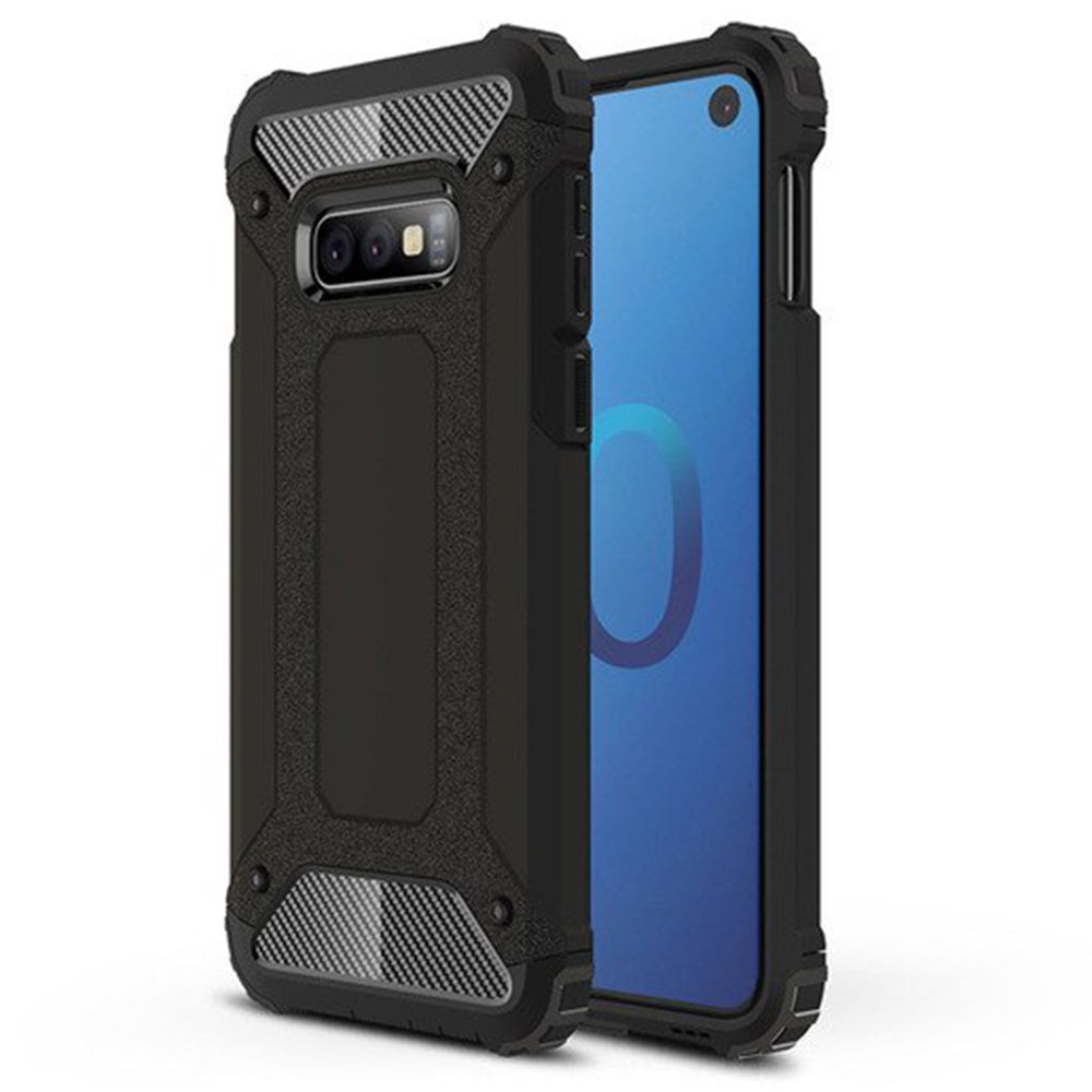 Coque pour Samsung Galaxy S10e G970, Techsuit, Hybrid Armor, Noire
