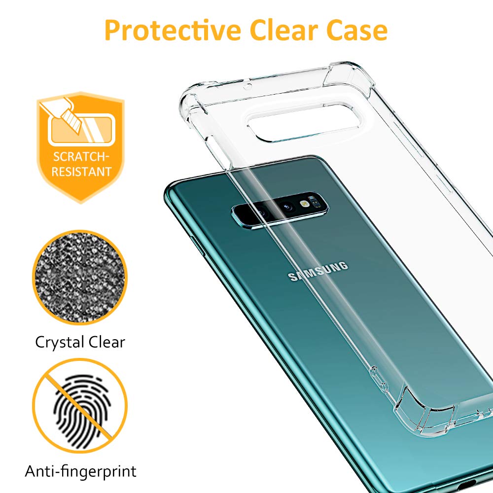 Coque pour Samsung Galaxy S10e G970, Techsuit, Anti-choc Claire, Transparente