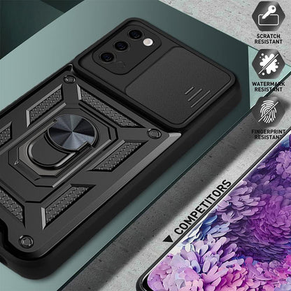 Coque pour Samsung Galaxy S20 5G G981 / S20 G980, Techsuit, CamShield, Noire