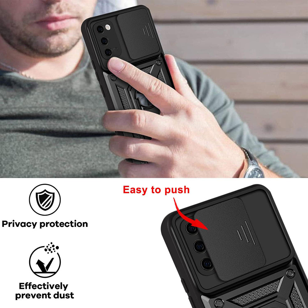 Coque pour Samsung Galaxy S20 5G G981 / S20 G980, Techsuit, CamShield, Noire