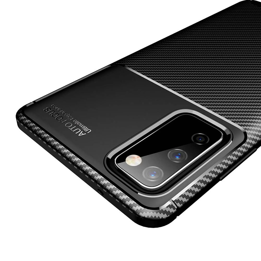 Case for Samsung Galaxy S20 FE 2022 G781 / S20 FE 5G G781 / S20 FE G780, Techsuit, CarbonFiber, Black