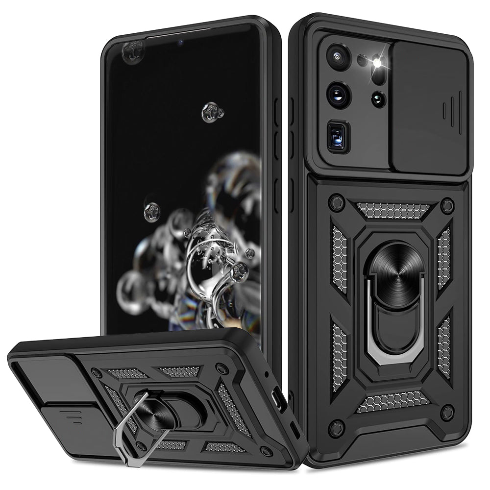 Coque pour Samsung Galaxy S20 Ultra 5G G988 / S20 Ultra G988, Techsuit, CamShield, Noire