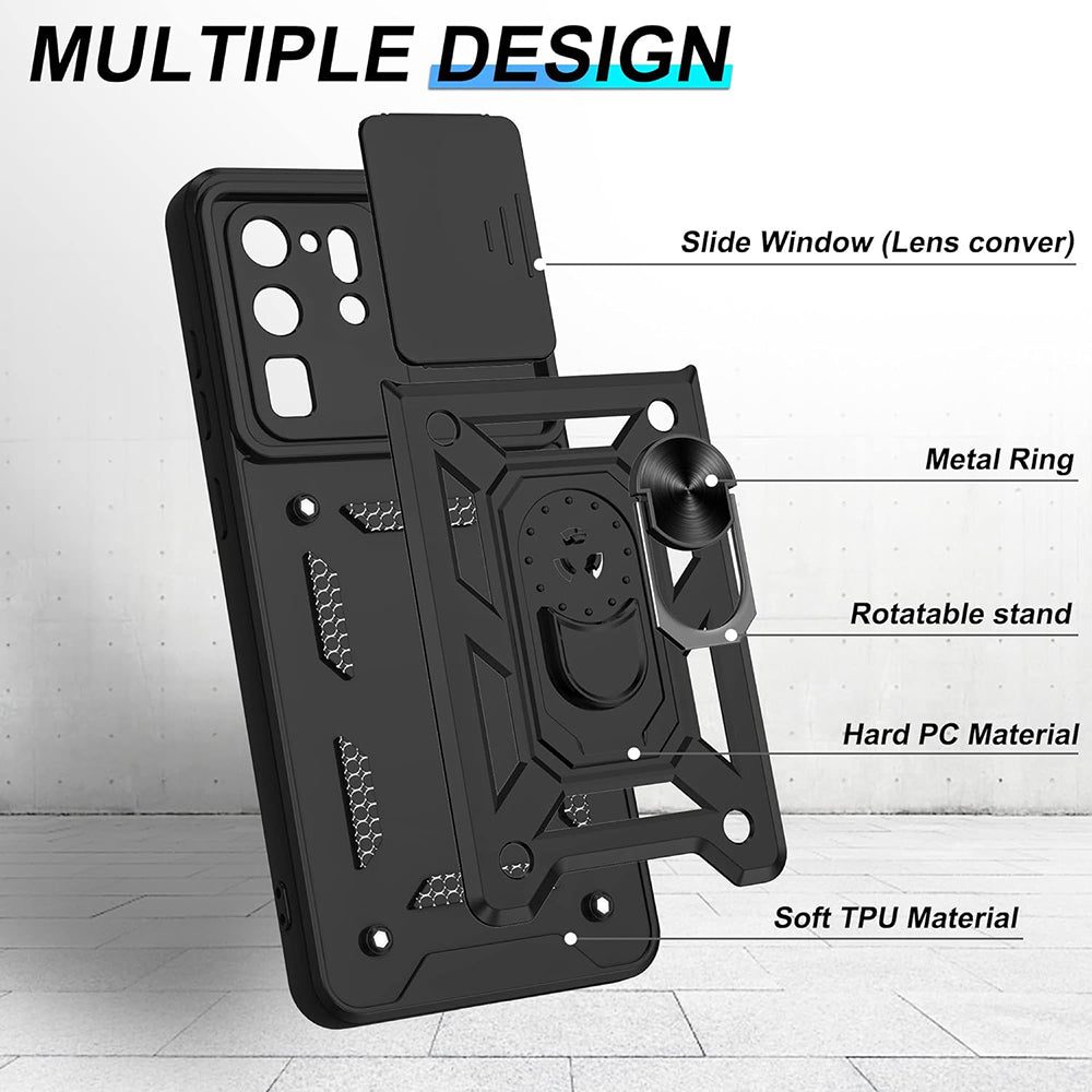 Coque pour Samsung Galaxy S20 Ultra 5G G988 / S20 Ultra G988, Techsuit, CamShield, Noire