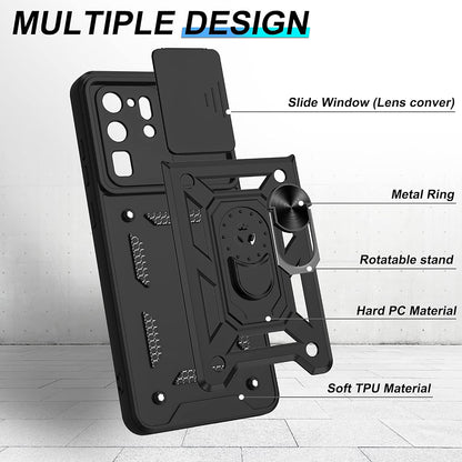 Coque pour Samsung Galaxy S20 Ultra 5G G988 / S20 Ultra G988, Techsuit, CamShield, Noire