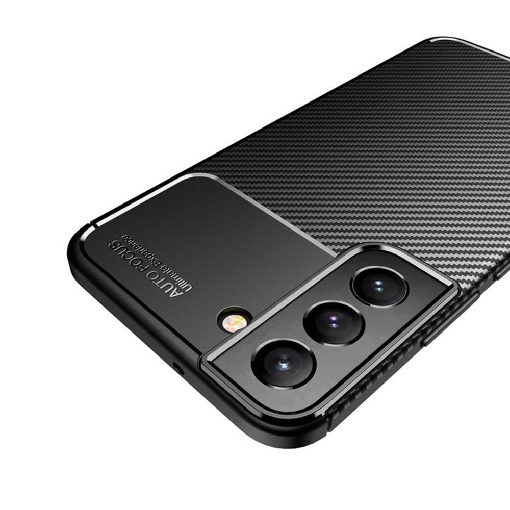 Case for Samsung Galaxy S21 5G G991, Techsuit, CarbonFiber, Black