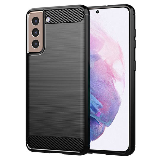 Coque pour Samsung Galaxy S21+ 5G G996, Techsuit, Carbone, Noire