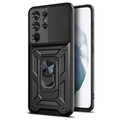Coque pour Samsung Galaxy S21 Ultra 5G G998, Techsuit, CamShield, Noire