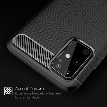 Coque pour Samsung Galaxy S21 Ultra 5G G998, Techsuit, Carbone, Noire