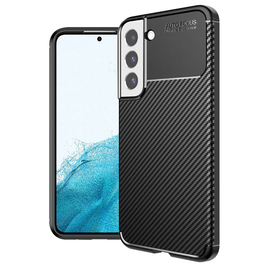 Coque pour Samsung Galaxy S22 5G S901, Techsuit, Fibre de carbone, Noire