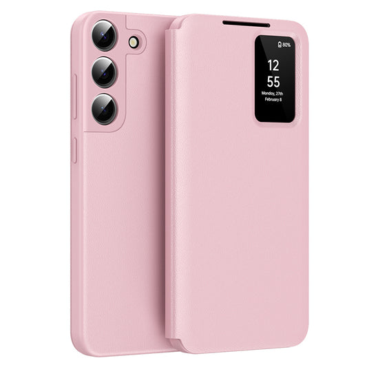 Coque pour Samsung Galaxy S22 5G S901, Techsuit, SmartView, Rose