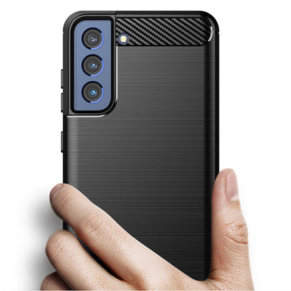 Case for Samsung Galaxy S22+ 5G S906, Techsuit, Carbon, Black