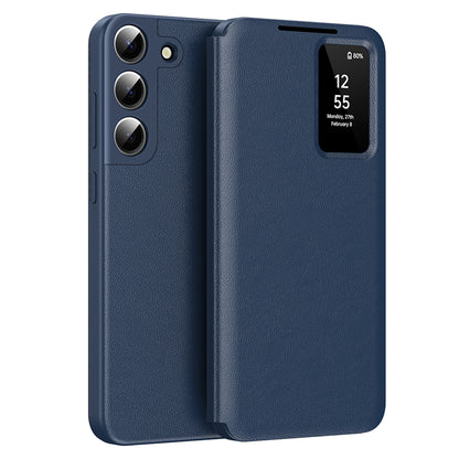 Coque pour Samsung Galaxy S22+ 5G S906, Techsuit, SmartView, Bleue