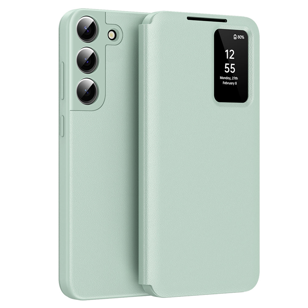 Coque pour Samsung Galaxy S22+ 5G S906, Techsuit, SmartView, Vert