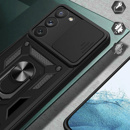 Coque pour Samsung Galaxy S22 Ultra 5G S908, Techsuit, CamShield, Noire