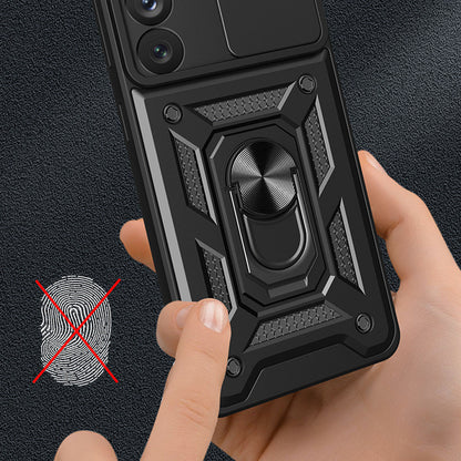 Coque pour Samsung Galaxy S22 Ultra 5G S908, Techsuit, CamShield, Noire