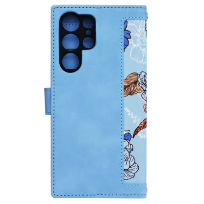 Coque pour Samsung Galaxy S22 Ultra 5G S908, Techsuit, FlipCraft, Bleu