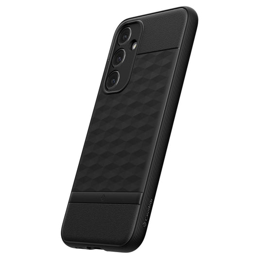 Étui pour Samsung Galaxy S23 FE S711, Spigen, Caseology Parallax, Noir Mat