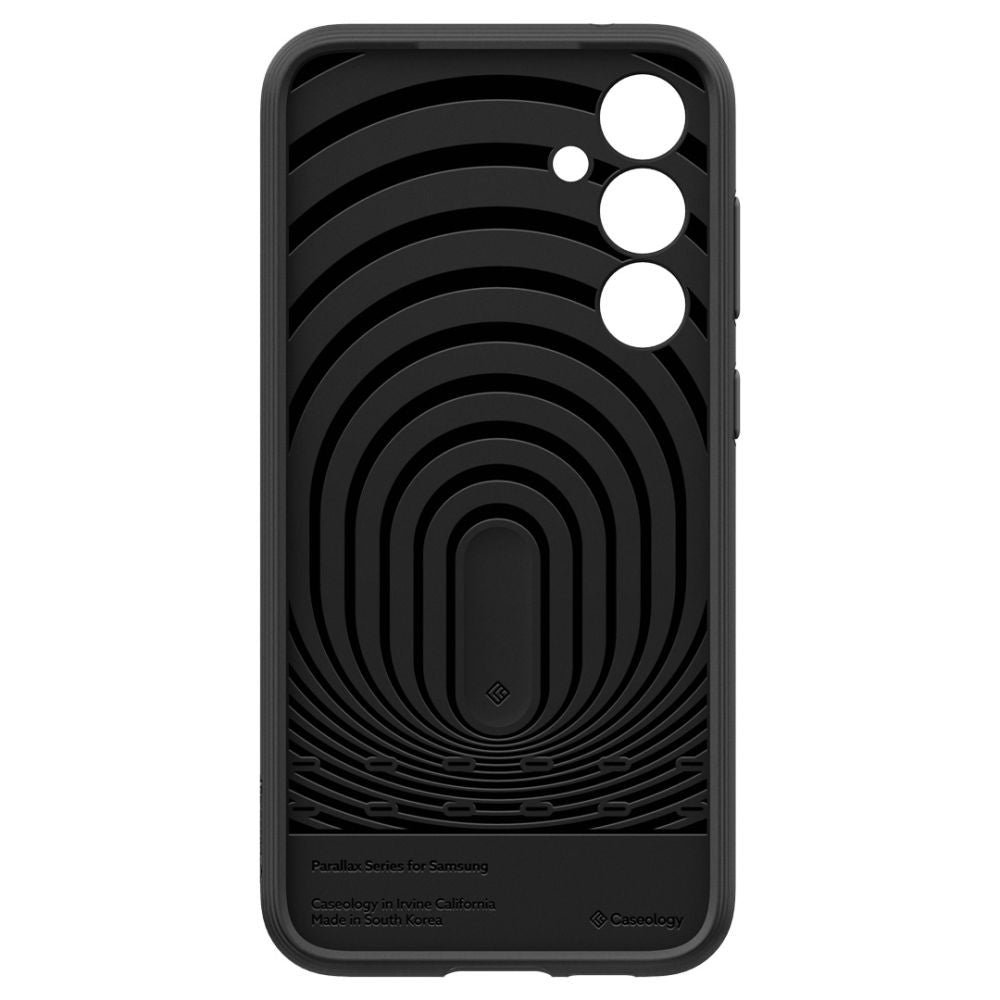 Étui pour Samsung Galaxy S23 FE S711, Spigen, Caseology Parallax, Noir Mat