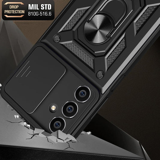 Coque pour Samsung Galaxy S23 FE S711, Techsuit, CamShield, Noire