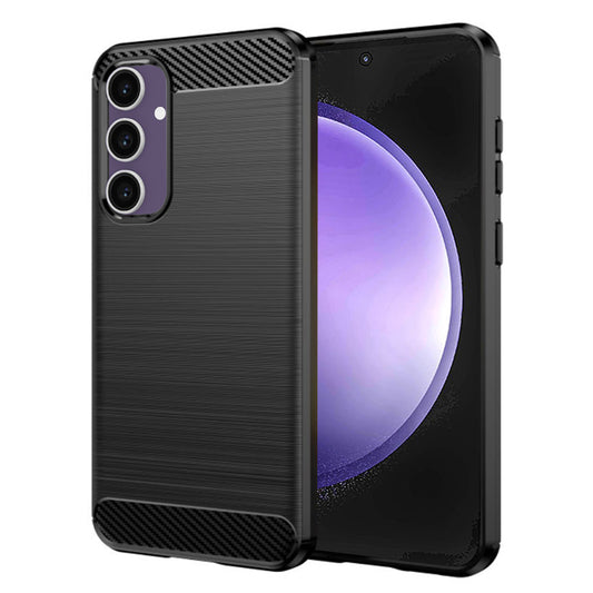 Coque pour Samsung Galaxy S23 FE S711, Techsuit, Carbone, Noire