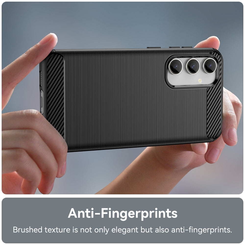 Coque pour Samsung Galaxy S23 FE S711, Techsuit, Carbone, Noire