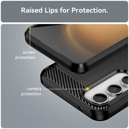 Coque pour Samsung Galaxy S23 FE S711, Techsuit, Carbone, Noire