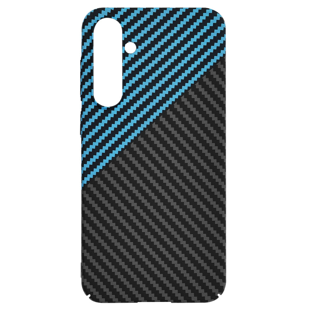 Coque pour Samsung Galaxy S23 FE S711, Techsuit, Carbonite FiberShell, Noir Bleu