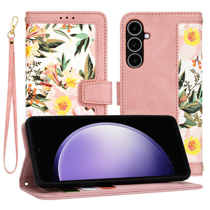 Coque pour Samsung Galaxy S23 FE S711, Techsuit, FlipCraft, Rose